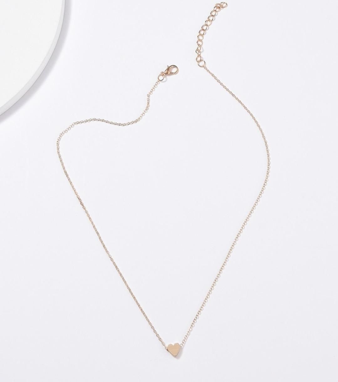 Heart Chain Necklace - 18k Gold Plated