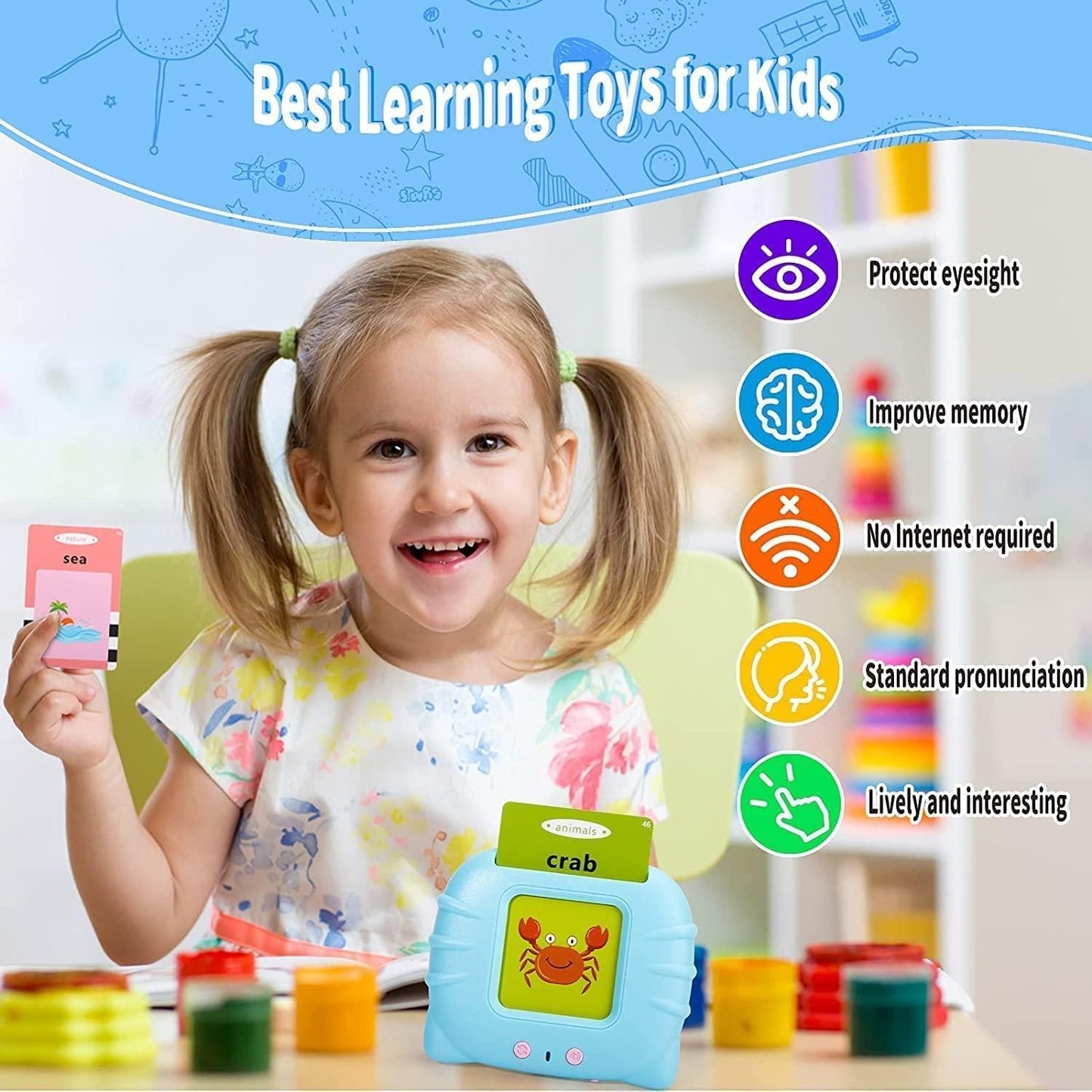 Talking Flash Cards - Educational Toy for Kids