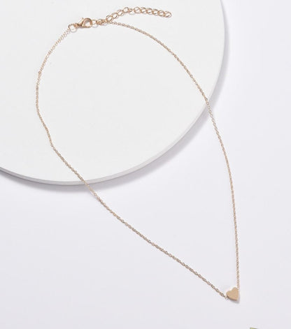 Heart Chain Necklace - 18k Gold Plated