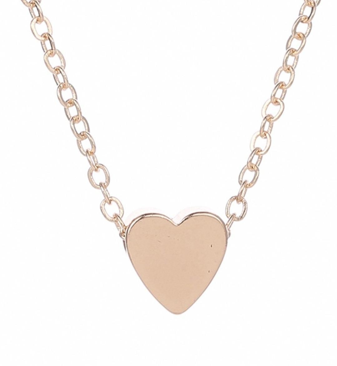 Heart Chain Necklace - 18k Gold Plated