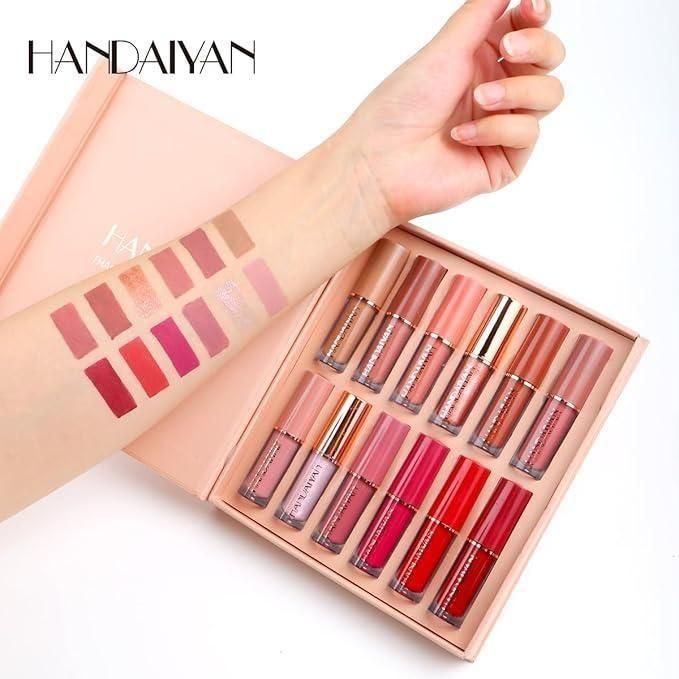 Velvet Matte Liquid Lipstick Set (12 Pcs)