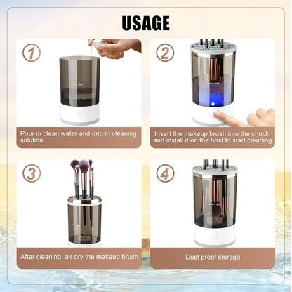 Electric Make Up Brush Cleaner - USB Rechargeable