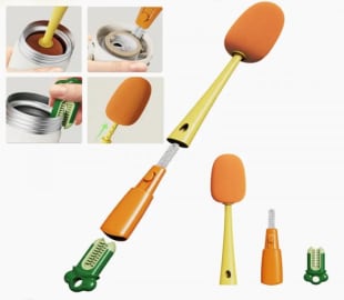 3 in 1 Multifunctional Cleaning Brush for Water Bottles with Long Handle