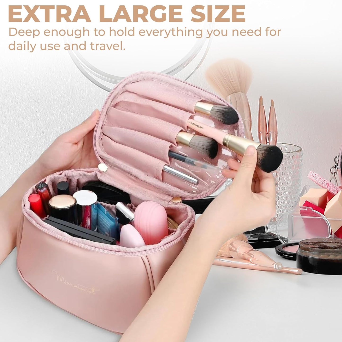 Travel Makeup Bag for Women